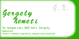 gergely nemeti business card